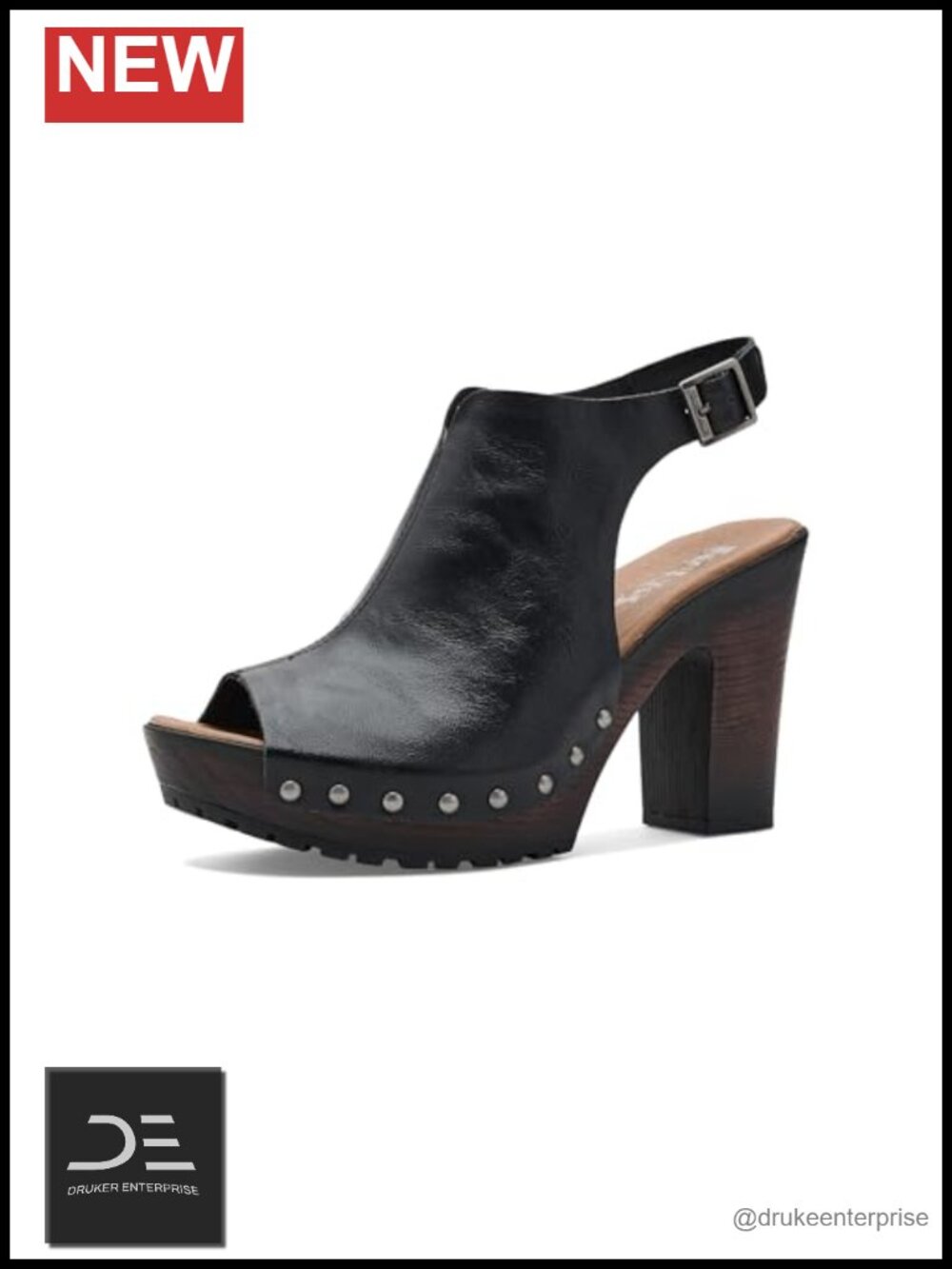 Womens Arden Platform Sandals 4 Inch Heel Wood Grain Wedge Vegan